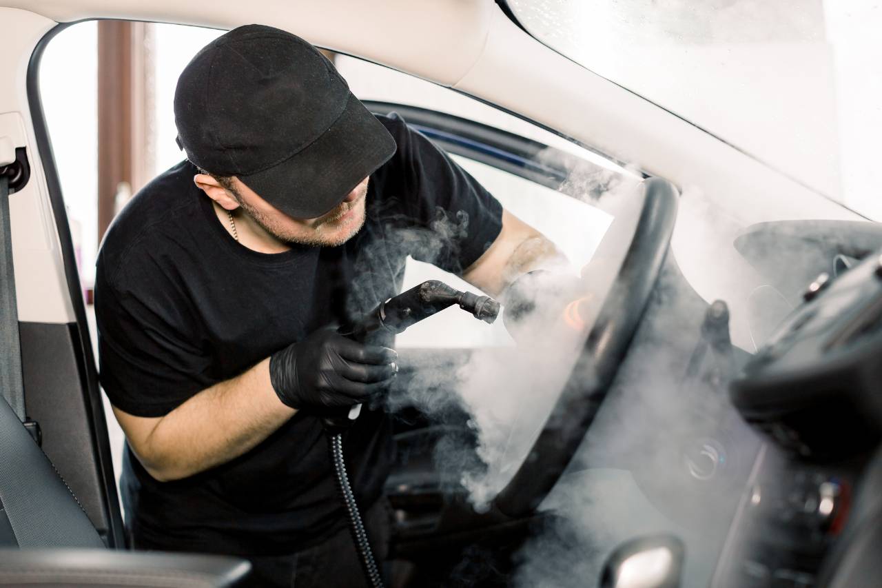 Using a Steam Cleaner to Deep Clean Car's Interior - Downtown Autobody
