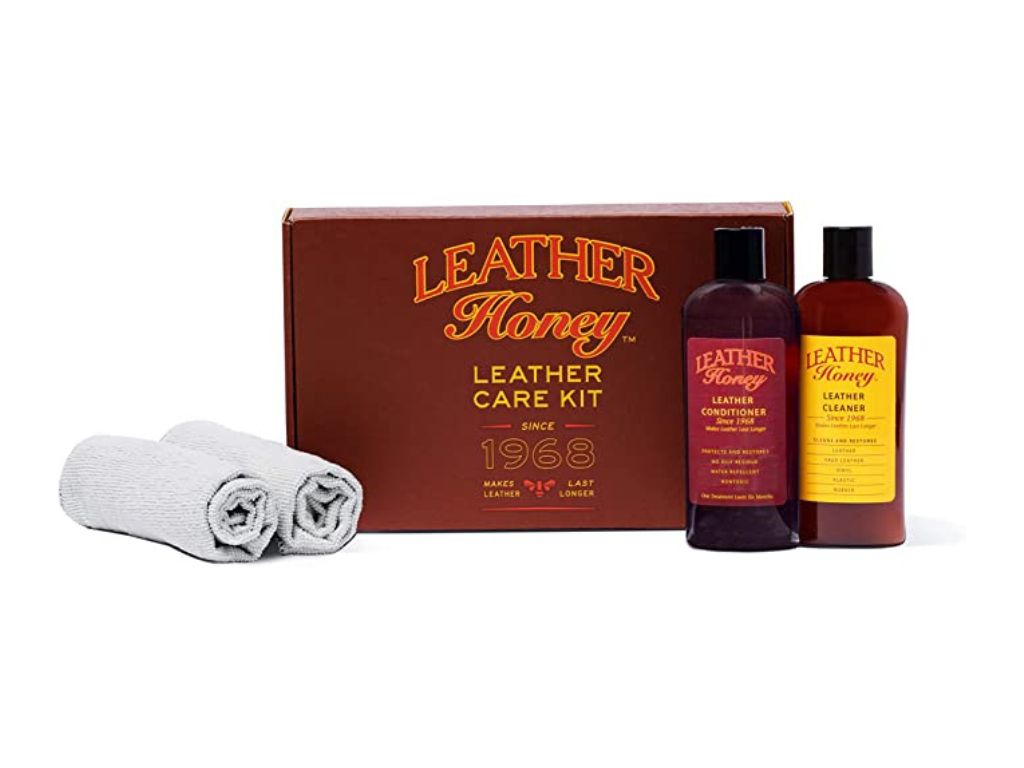 Apple Brand Leather Care Kit 4 oz Cleaner Conditioner Cleaning Cloth